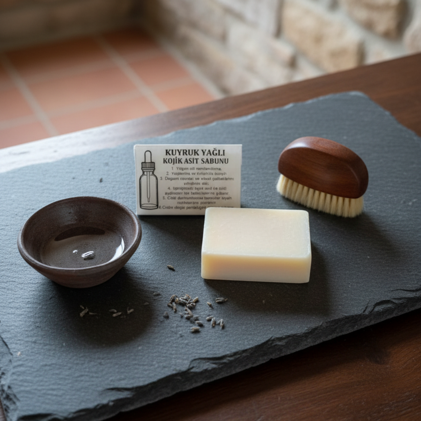 %100 Doğal Kuyruk Yağlı Kojik Asit Sabunu