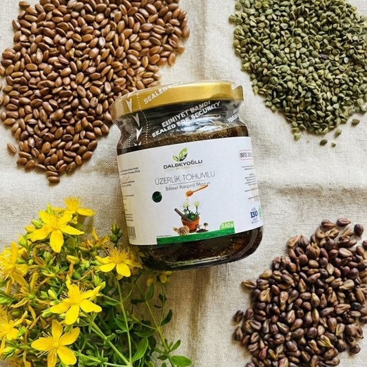 %100 Doğal Üzerlik Tohumlu Bitkisel Macun Rahatlama ve Sindirim Desteği