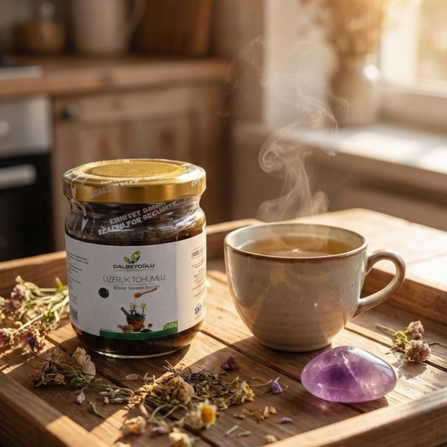 %100 Doğal Üzerlik Tohumlu Bitkisel Macun Rahatlama ve Sindirim Desteği