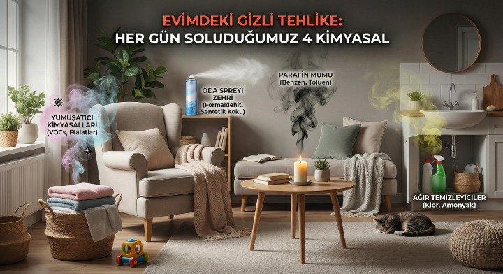 Evinizdeki Gizli Tehlike: Her Gün Soluduğumuz Ama Fark Etmediğimiz 4 Kimyasal Kaynak