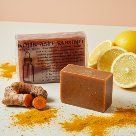%100 Doğal Kojik Asit & Zerdeçal Sabunu