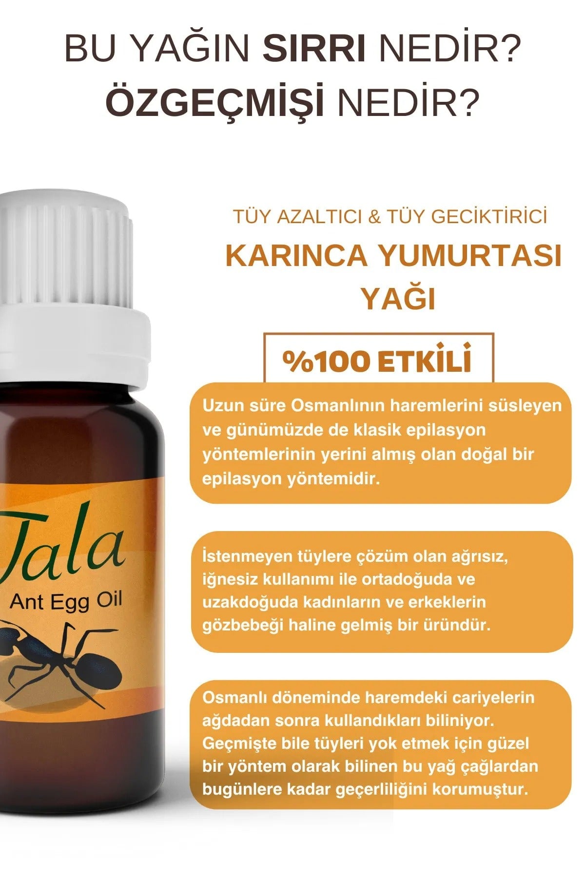 %100 Doğal Karınca Yumurtası Yağı