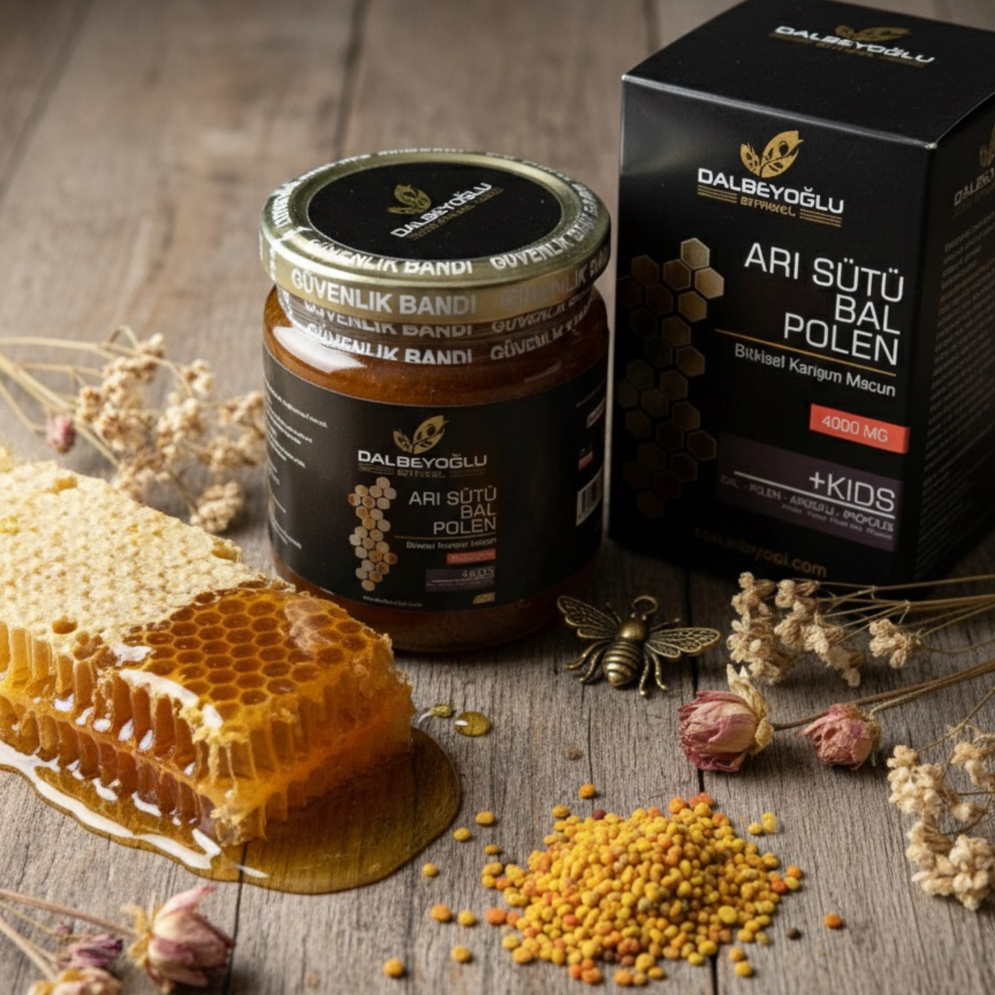 %100 Doğal Arı Sütü, Bal, Propolis Macunu