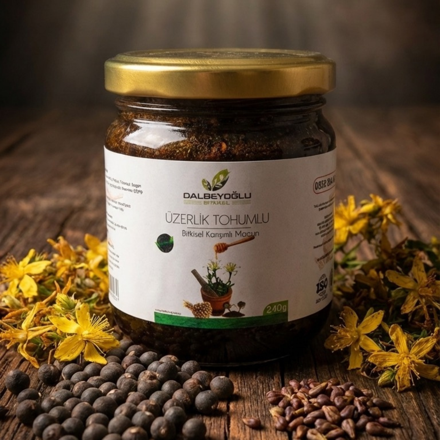 %100 Doğal Üzerlik Tohumlu Bitkisel Macun Rahatlama ve Sindirim Desteği