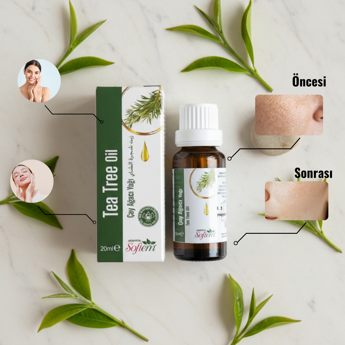 %100 Doğal Çay Ağacı Yağı