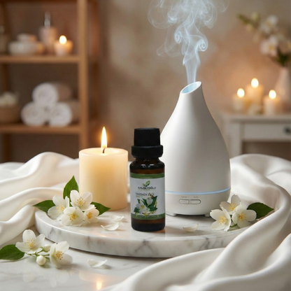 Doğal parfüm ve aromaterapi için kullanılan saf yasemin uçucu yağı